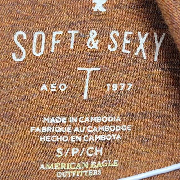 American Eagle Sharkbite Turtleneck Small Top Loungewear *minor flaw* 532 - Picture 3 of 12